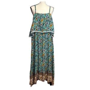 BloomChic Boho Floral Print Maxi Dress US Size 14-16